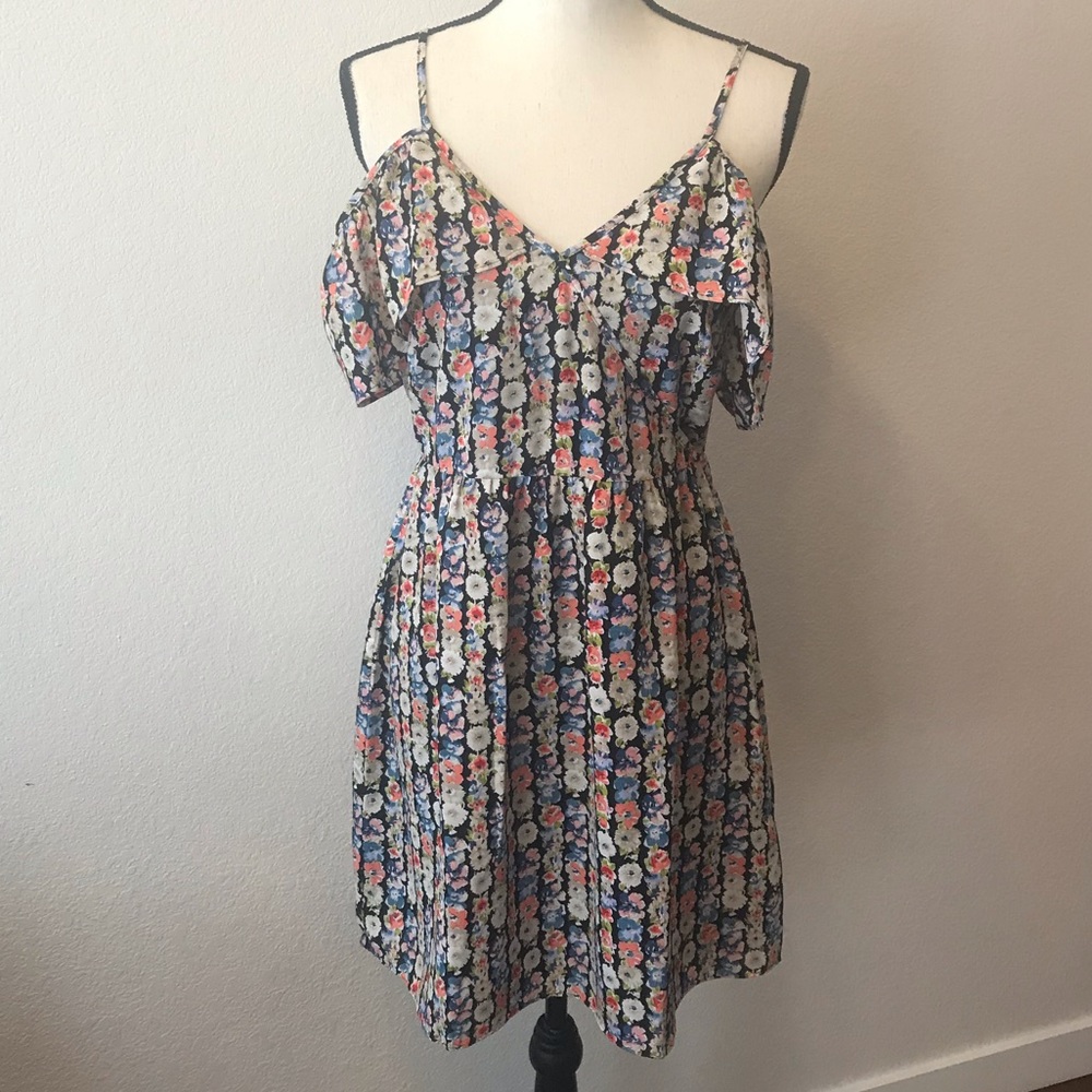 NWT J. Crew Cold Shoulder Floral Dress